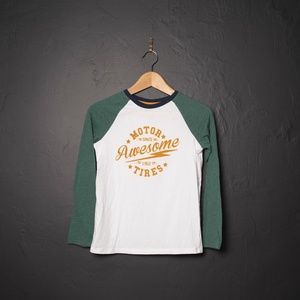 Kids Awesome Raglan Baseball T-shirt LG 10-12